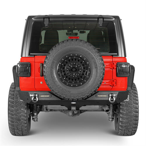 Jeep JL Back Bumper w/2 Inch Hitch Receiver for 2018-2023 Jeep
